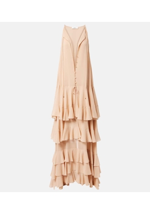 Chloe Tiered silk georgette maxi dress