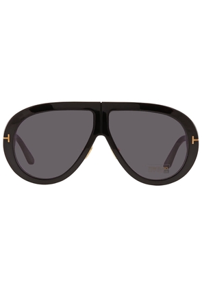 Tom Ford Troy Smoke Pilot Unisex Sunglasses FT0836 01A 61