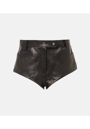 Magda Butrym High-rise leather shorts