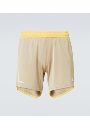 Wales Bonner Logo colorblocked shorts