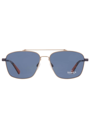 Shinola Blue Navigator Mens Sunglasses SH2100S 718 57