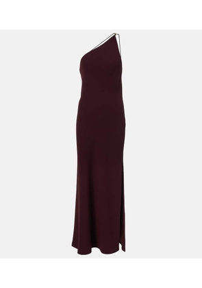 Vince One-shoulder crepe maxi dress