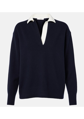 Vince Wool and cashmere-blend polo sweater