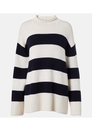 Vince Striped wool and cotton sweater