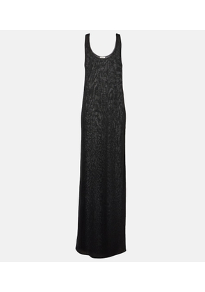 Saint Laurent Lame maxi dress