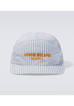 Stone Island Marina logo striped baseball cap