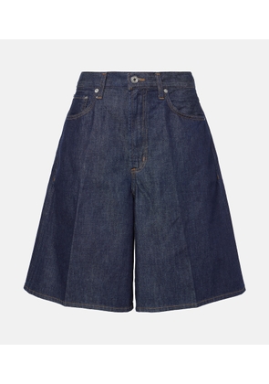 Agolde Nolan high-rise denim Bermuda shorts