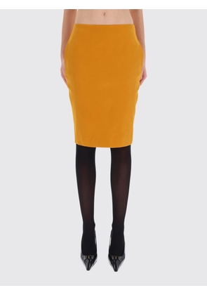 Skirt SAINT LAURENT Woman color Ocher