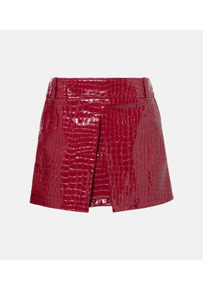 Tom Ford Croc-effect leather miniskirt