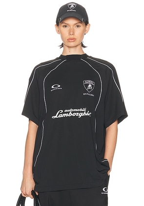 Balenciaga Lamborghini Oversized Soccer T-shirt in Black - Black. Size 3 (also in ).
