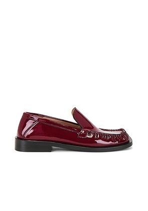 THE ATTICO Charles Loafer in Wine - Wine. Size 36 (also in 37, 37.5, 38, 39, 39.5, 40, 41).