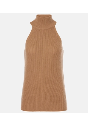 Lisa Yang Freya ribbed-knit cashmere turtleneck top