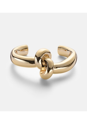 Jennifer Fisher Thin Knot 10kt gold-plated cuff bracelet