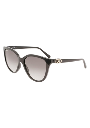 Ferragamo Grey Gradient Cat Eye Ladies Sunglasses SF1056S 001 57