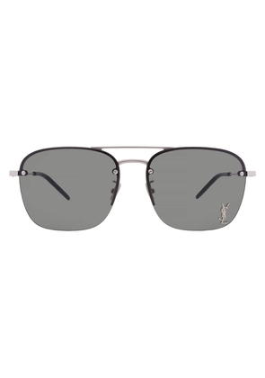 Saint Laurent Grey Navigator Ladies Sunglasses SL 309 M 006 59