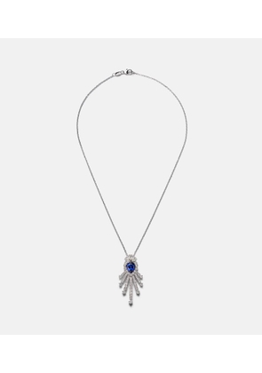 Yeprem Reign Supreme 18kt white gold necklace with sapphire and diamonds