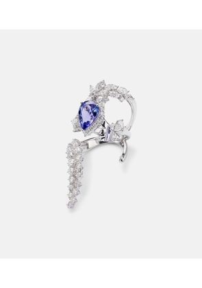 Yeprem Reign Supreme 18kt white gold ring with tanzanite and diamonds