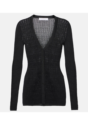 Gabriela Hearst Emma pointelle cashmere and silk cardigan