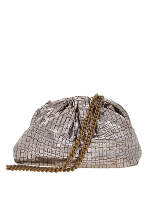 Maria La Rosa Game Laminated Clutch