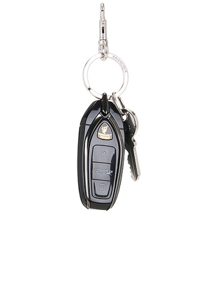 Balenciaga X Lamborghini Key Charm in Silver & Black - Black. Size all.