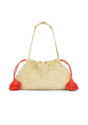 Bottega Veneta Soiree Dustbag in Tapioca  Cherry Tomato  & Gold - Beige. Size all.