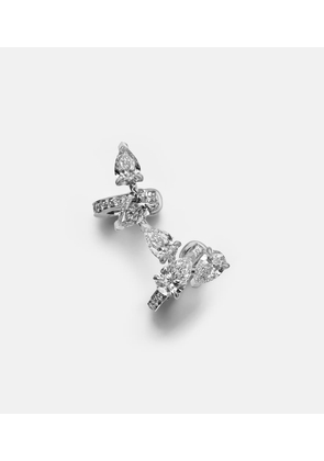 Repossi Serti Sur Vide 18kt white gold single ear cuff with diamonds