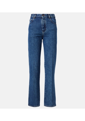 Loro Piana Brooke mid-rise cropped straight jeans