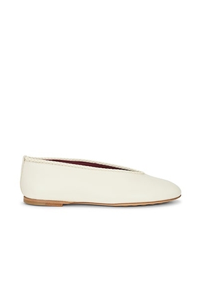 Bottega Veneta Ballet Flat in Sea Salt - Cream. Size 37 (also in 38, 39).