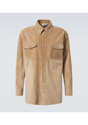 Gabriela Hearst Lucas suede overshirt