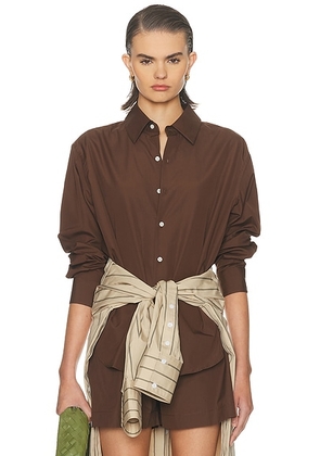 Comme Si La Shirt Classica in Brown - Brown. Size L (also in S, M).