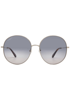Salvatore Ferragamo Blue Gradient Round Ladies Sunglasses SF299S 688 60