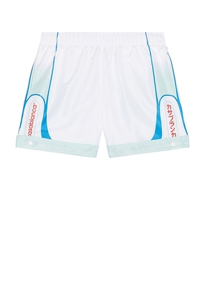 Casablanca Swim Shorts in Fuji Dream - White. Size L (also in M, S, XL/1X).