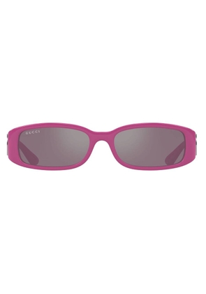 Gucci Pink Rectangular Ladies Sunglasses GG1661S 004 54