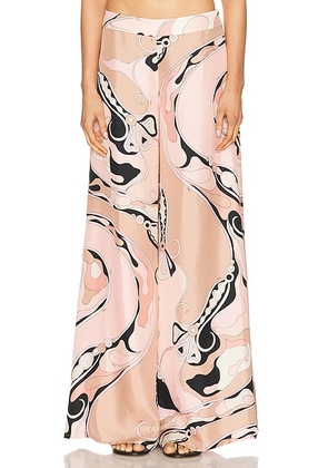 Emilio Pucci Wide Leg Pant in NUDE - Pink. Size 44 (also in ).