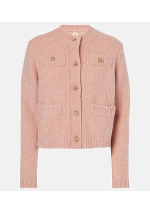 Jardin des Orangers Cropped cashmere-blend boucle cardigan