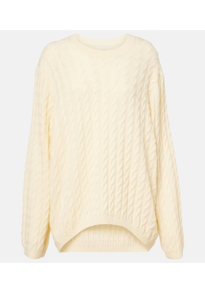 Jardin des Orangers Cable-knit wool and cashmere sweater
