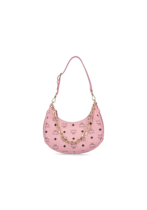 MCM aren Crescent Hobo Bag
