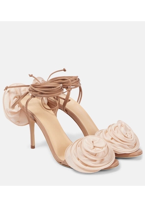 Magda Butrym Floral-applique leather sandals