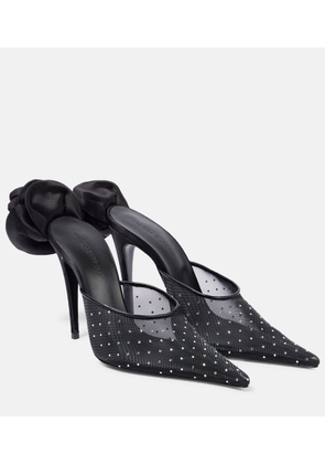 Magda Butrym Crystal-embellished mesh pumps