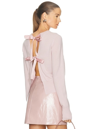 AKNVAS Caja Knit Top in Pink - Pink. Size M (also in S, XS).