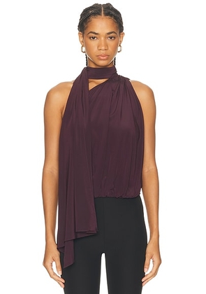 A.L.C. Celeste Top in Deep Plum - Purple. Size 2 (also in 4, 6, 8).