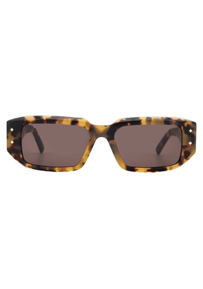 MCM Brown Rectangular Unisex Sunglasses MW0013 53E 53