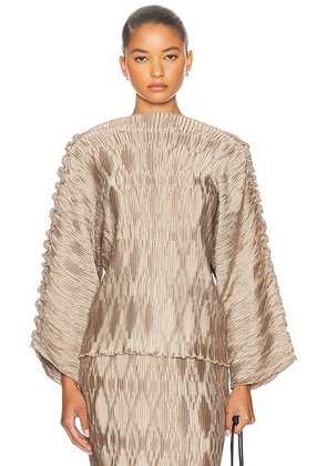 By Malene Birger Tralluman Blouse in Cobblestone - Taupe. Size 42 (also in ).