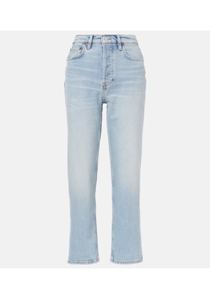 Re/Done 70s Stove Pipe high-rise straight jeans