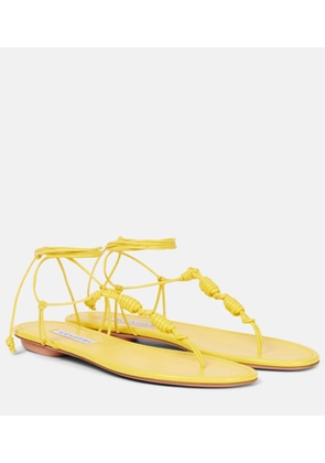 Aquazzura Oaxaca leather thong sandals