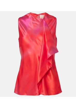 Roksanda Kiara printed draped top