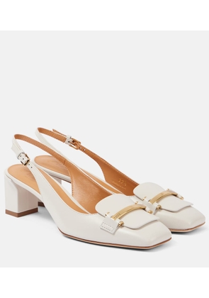 Tod's Leather slingback pumps