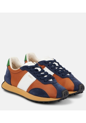 Tod's T-Vintage leather and suede-trimmed sneakers