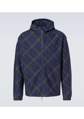 Burberry Checked windbreaker jacket