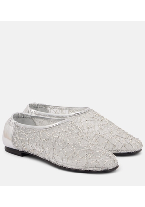 Simkhai Eden metallic lace ballet flats